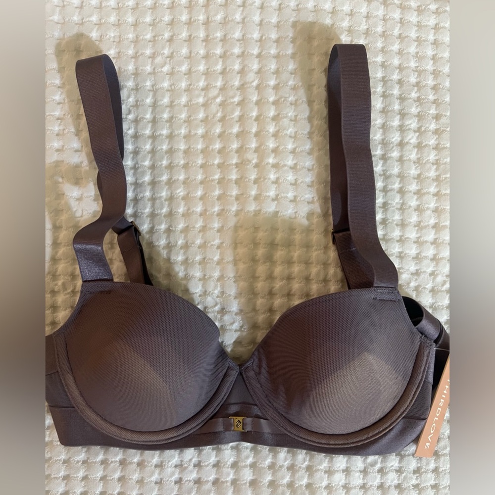 Underwire T-Shirt Bra in Brown by Unknown Brand